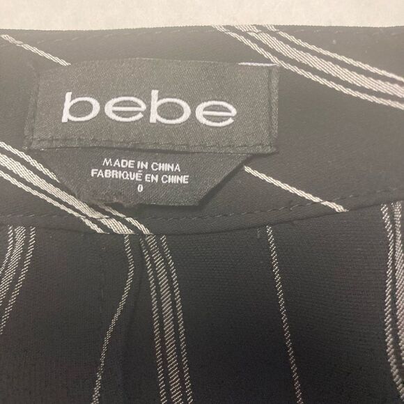 BEBE,Blk& white striped dress pants, women’s,Sz 0‎ - Picture 8 of 12